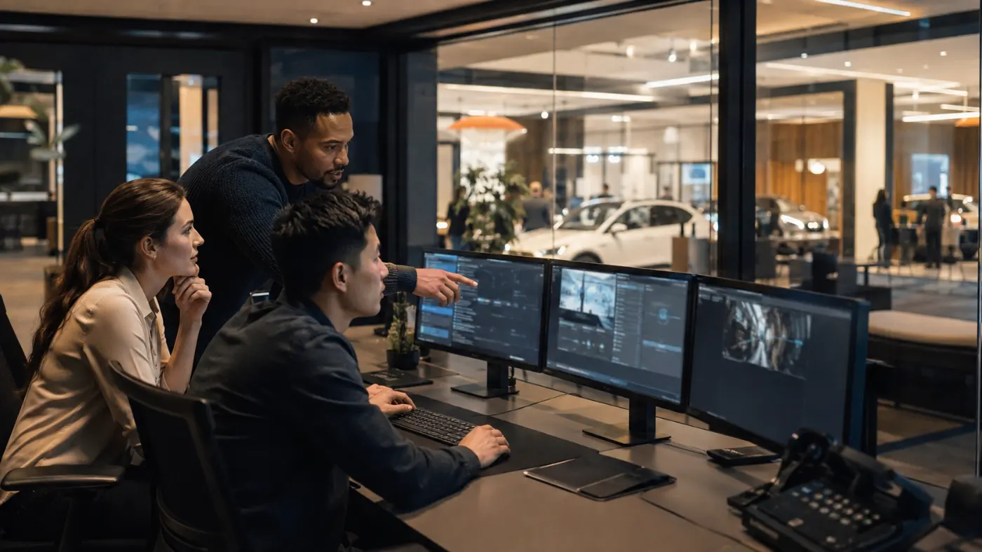 An experience engineering team quietly supporting a customer journey